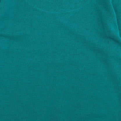 CHIC Womens Green Crew Neck  Acrylic Pullover Jumper Size M