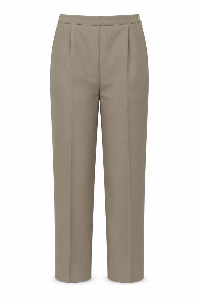 separates Womens Brown  Polyester Trousers  Size 14 L28 in Regular Button