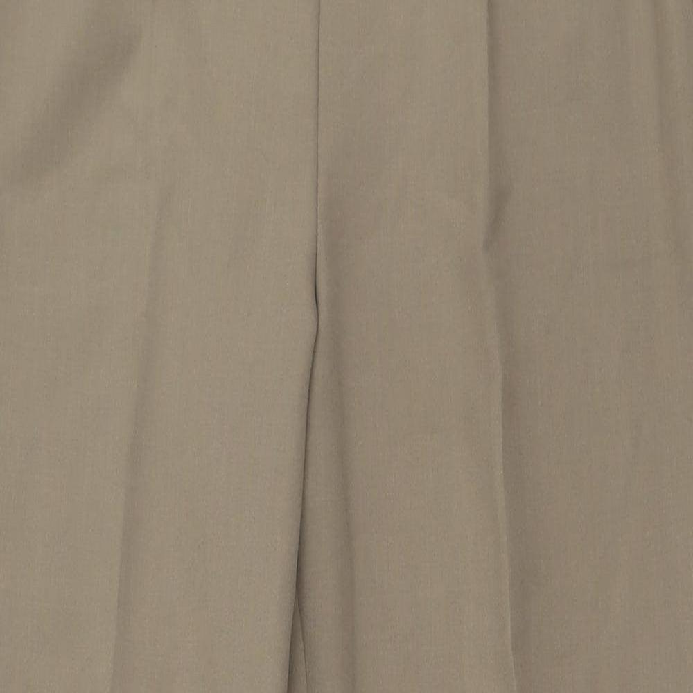 separates Womens Brown  Polyester Trousers  Size 14 L28 in Regular Button