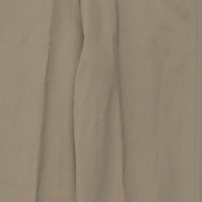 separates Womens Brown  Polyester Trousers  Size 14 L28 in Regular Button