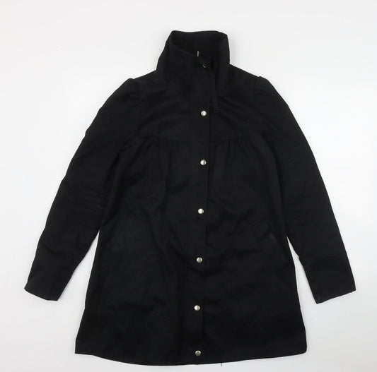 H&M Womens Black   Jacket  Size 8  Snap