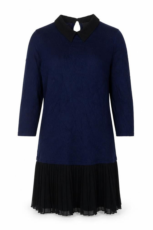 ASOS Womens Blue  Cotton Jumper Dress  Size 6  Collared Button