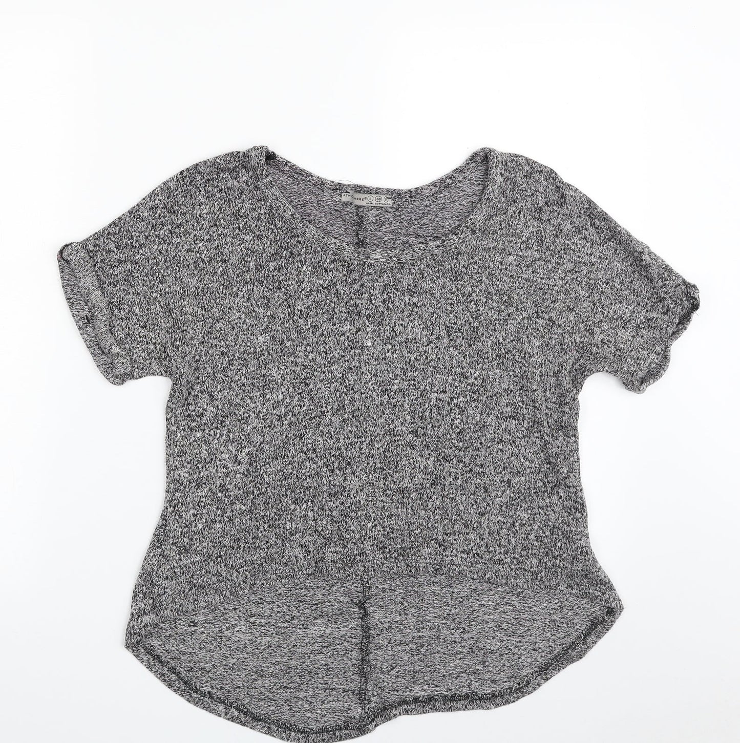 Atmosphere Womens Grey Boat Neck  Viscose Pullover Jumper Size 8