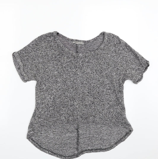 Atmosphere Womens Grey Boat Neck  Viscose Pullover Jumper Size 8