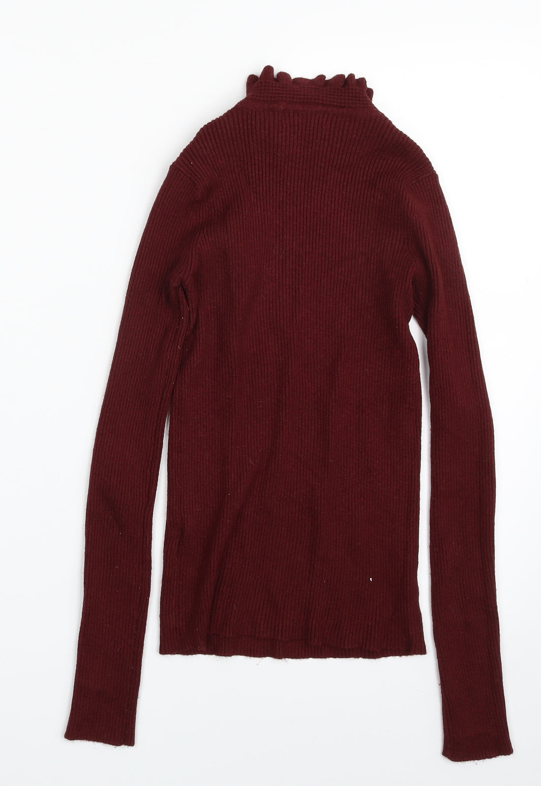 Atmosphere Womens Purple High Neck  Viscose Pullover Jumper Size 8