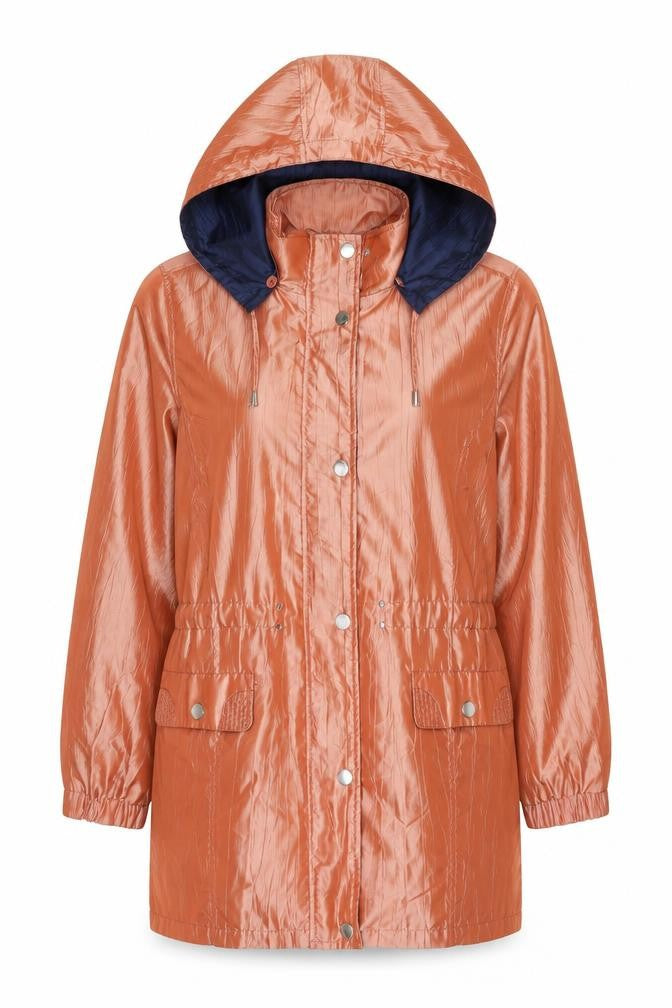 J B C Collection  Womens Orange   Jacket  Size 18  Zip