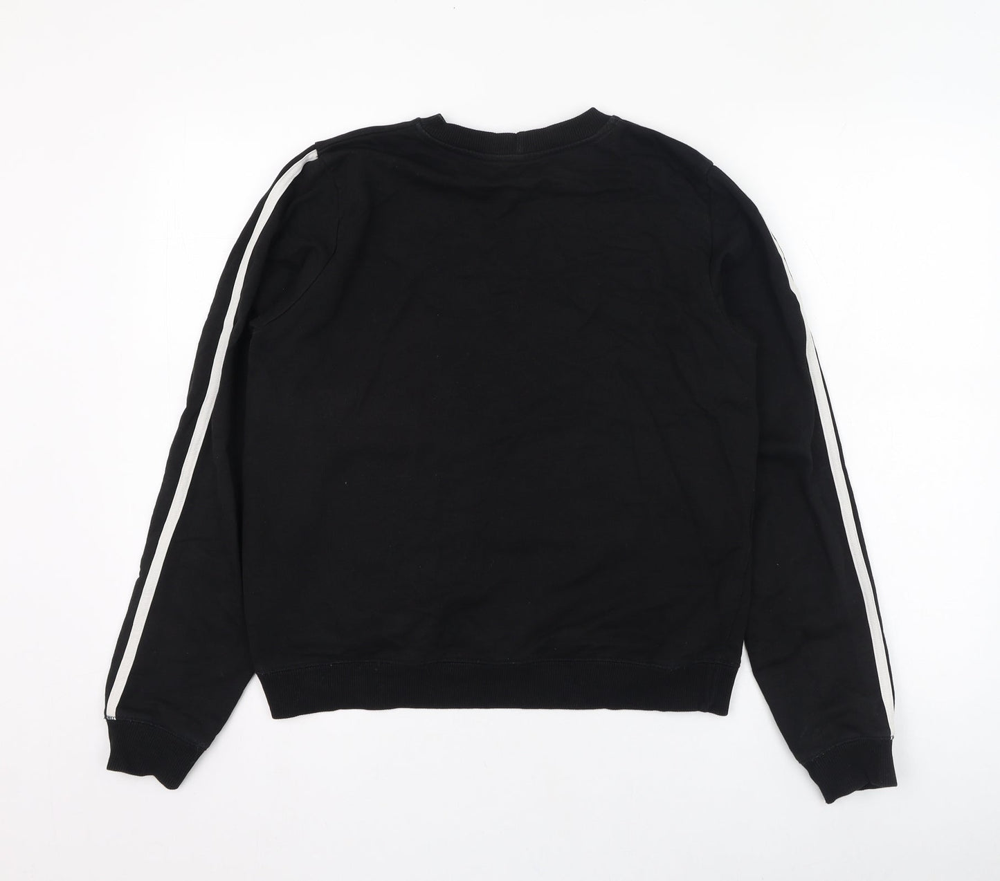 ASOS Womens Black  Cotton  Sweatshirt Size 10  Pullover