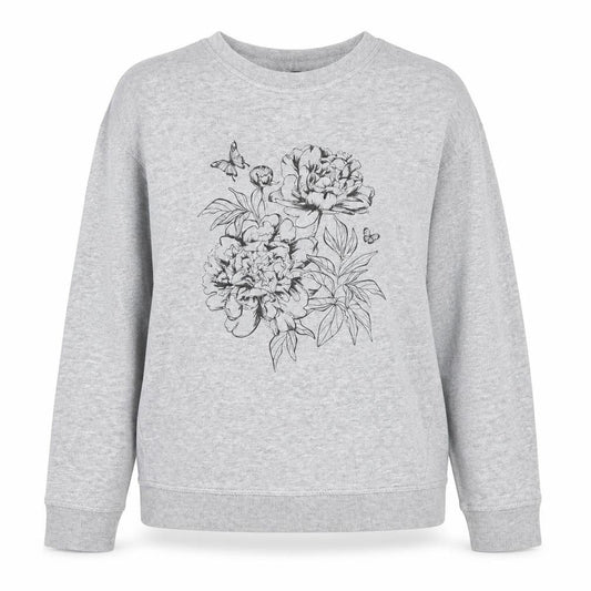 New Look Womens Grey  Cotton Pullover Sweatshirt Size 6  Pullover