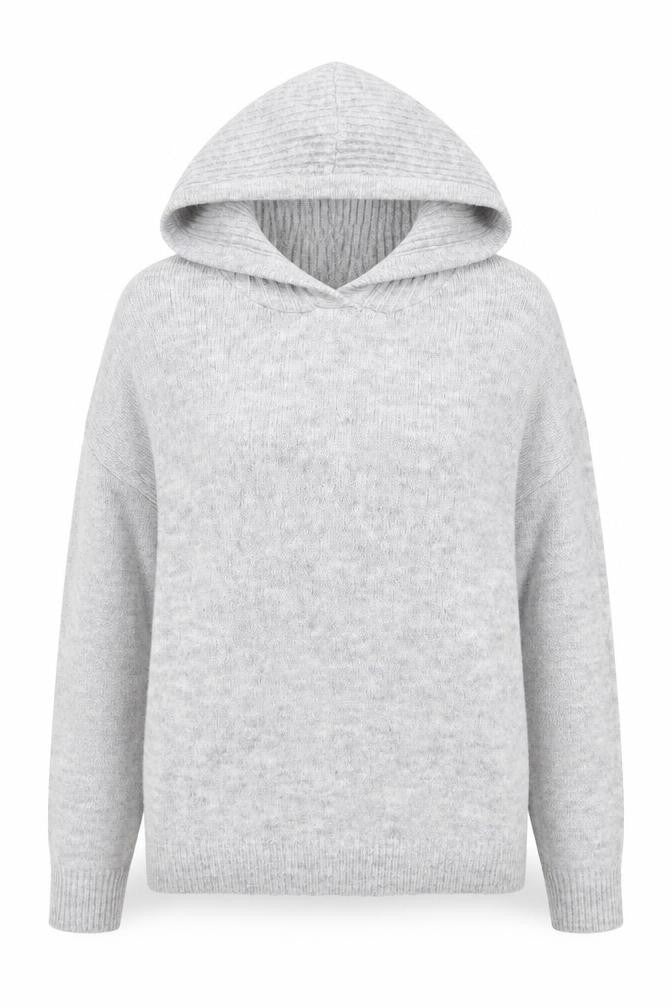 Papaya Womens Grey Crew Neck  Acrylic Pullover Jumper Size S