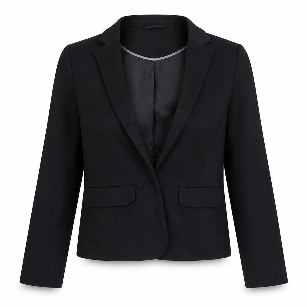 Miss Selfridge Womens Black  Polyester Jacket Suit Jacket Size 12   - Open