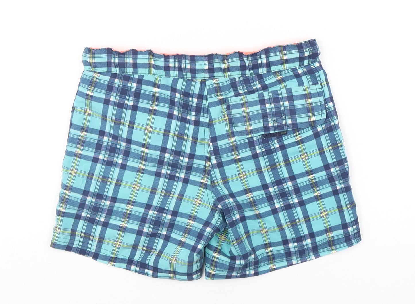 Vertbaudet Boys Multicoloured Plaid Polyester Bermuda Shorts Size 6 Years  Regular  - Swim Shorts