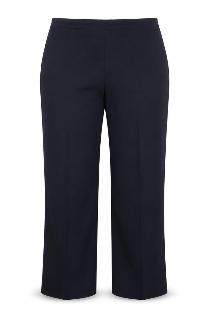 Papaya Womens Blue  Polyester Trousers  Size 14 L30 in Regular