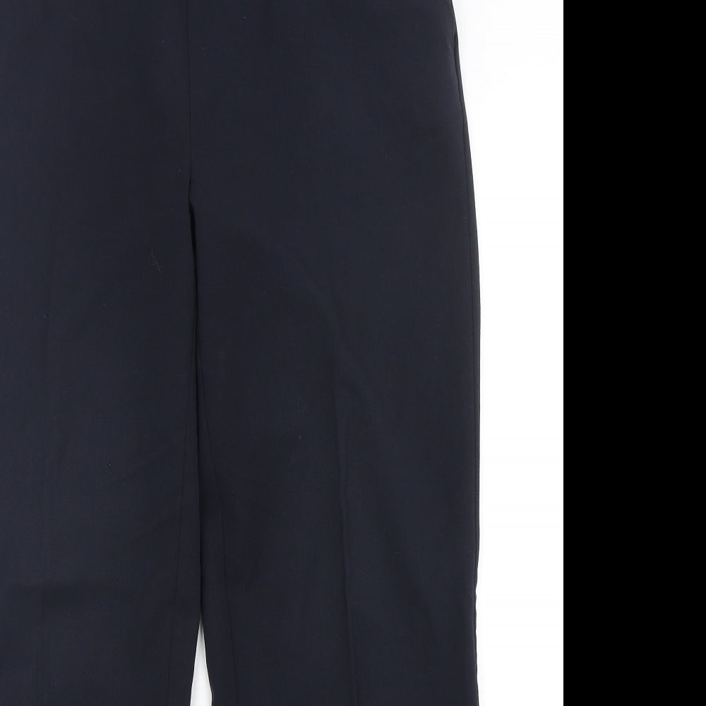Papaya Womens Blue  Polyester Trousers  Size 14 L30 in Regular