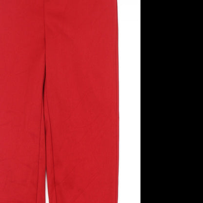 Vero Moda Mens Red  Polyester Trousers  Size M L28 in Regular