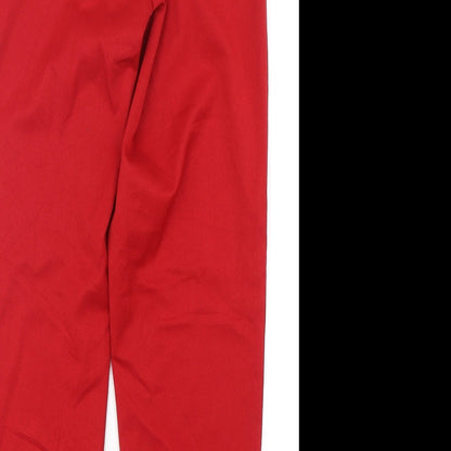 Vero Moda Mens Red  Polyester Trousers  Size M L28 in Regular