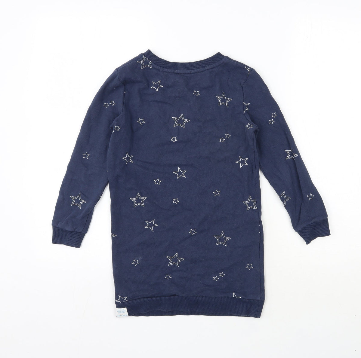 Fatface Girls Blue  100% Cotton Pullover Sweatshirt Size 6 Years  Pullover