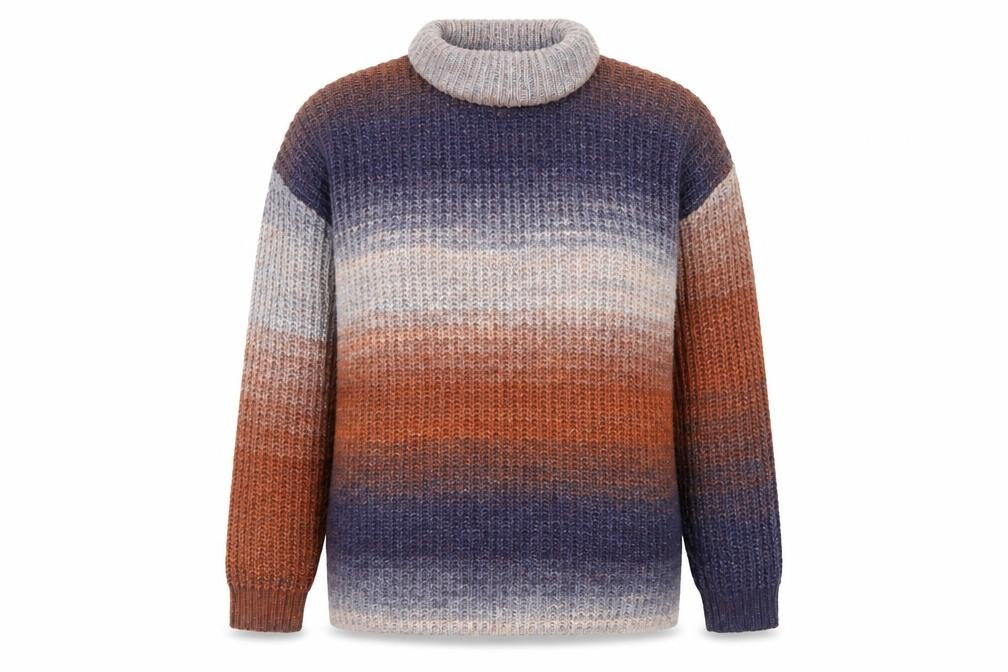 Pep & Co Womens Multicoloured Roll Neck  Polyester Pullover Jumper Size S