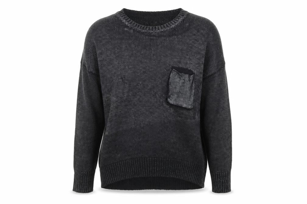 Select Womens Grey Crew Neck  Acrylic Pullover Jumper Size 12