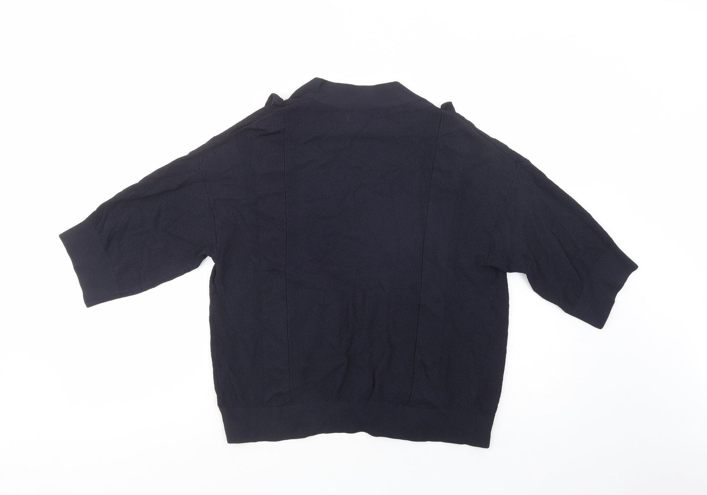Per Una Womens Blue V-Neck  Viscose Cardigan Jumper Size 12