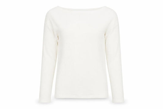Boohoo Womens White Boat Neck  Polyester Pullover Jumper Size 10