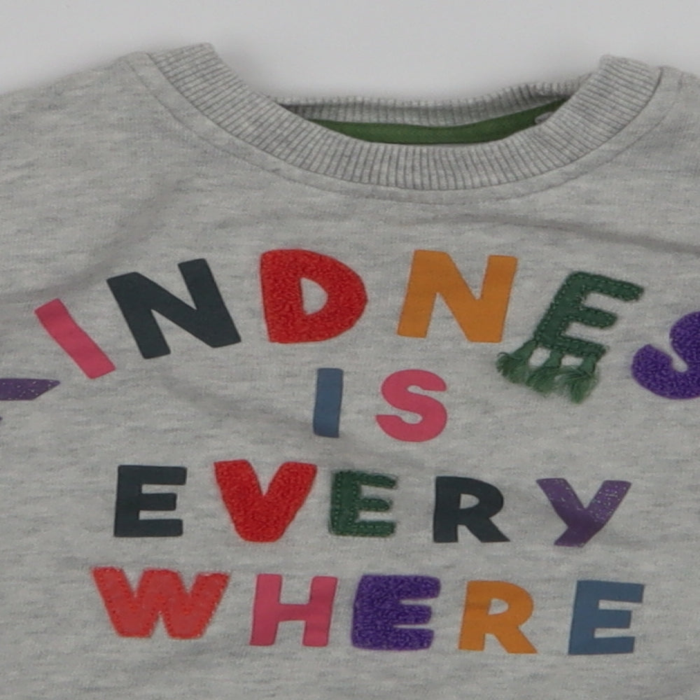 NEXT Girls Multicoloured  Cotton Pullover Jumper Size 6-9 Months  Pullover - Kindness is everywhere