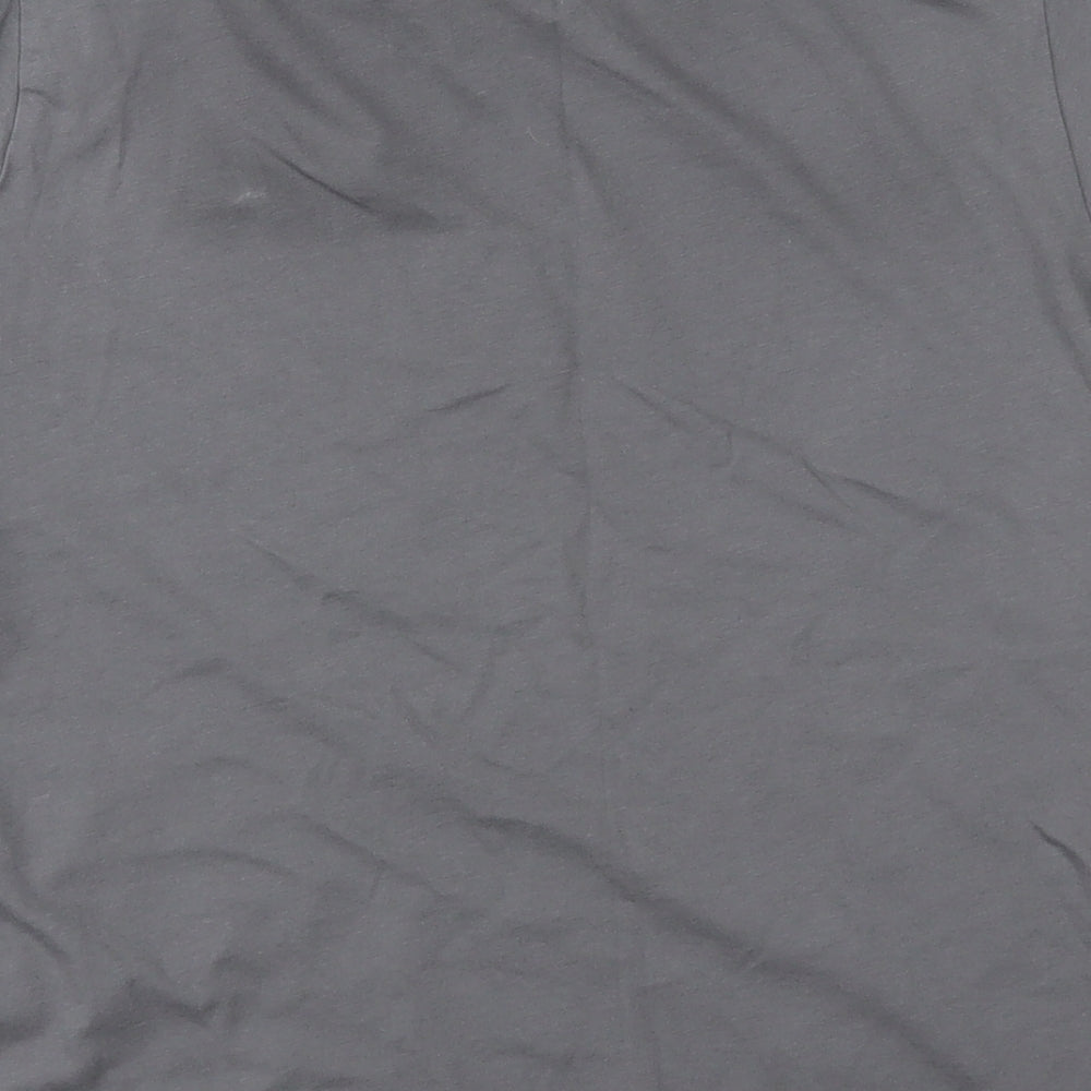 Primark Womens Grey  100% Cotton Jersey T-Shirt Size S Round Neck - Believe in yourself
