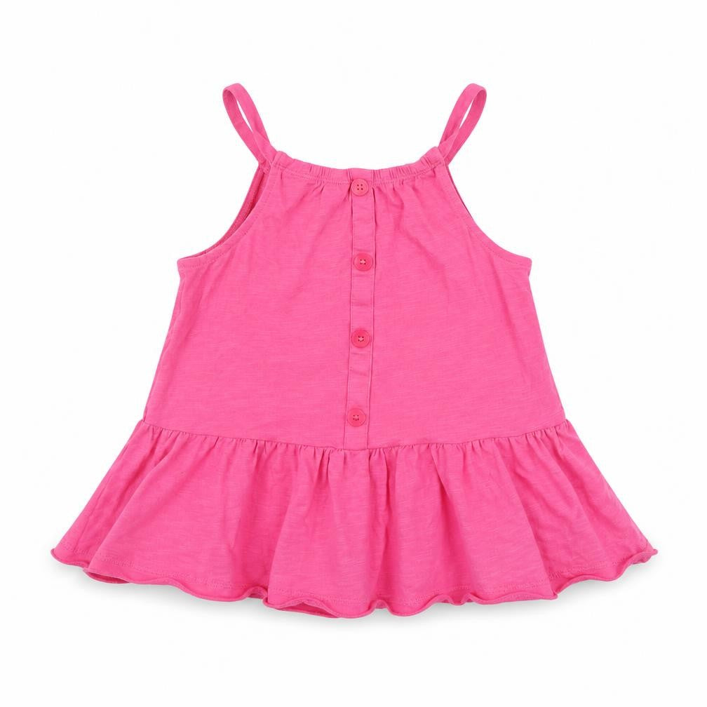F&F Girls Pink  Cotton Camisole Tank Size 8-9 Years Scoop Neck Pullover