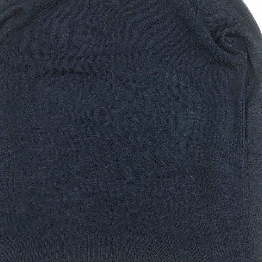 Primark Womens Blue Round Neck  Acrylic Pullover Jumper Size 12