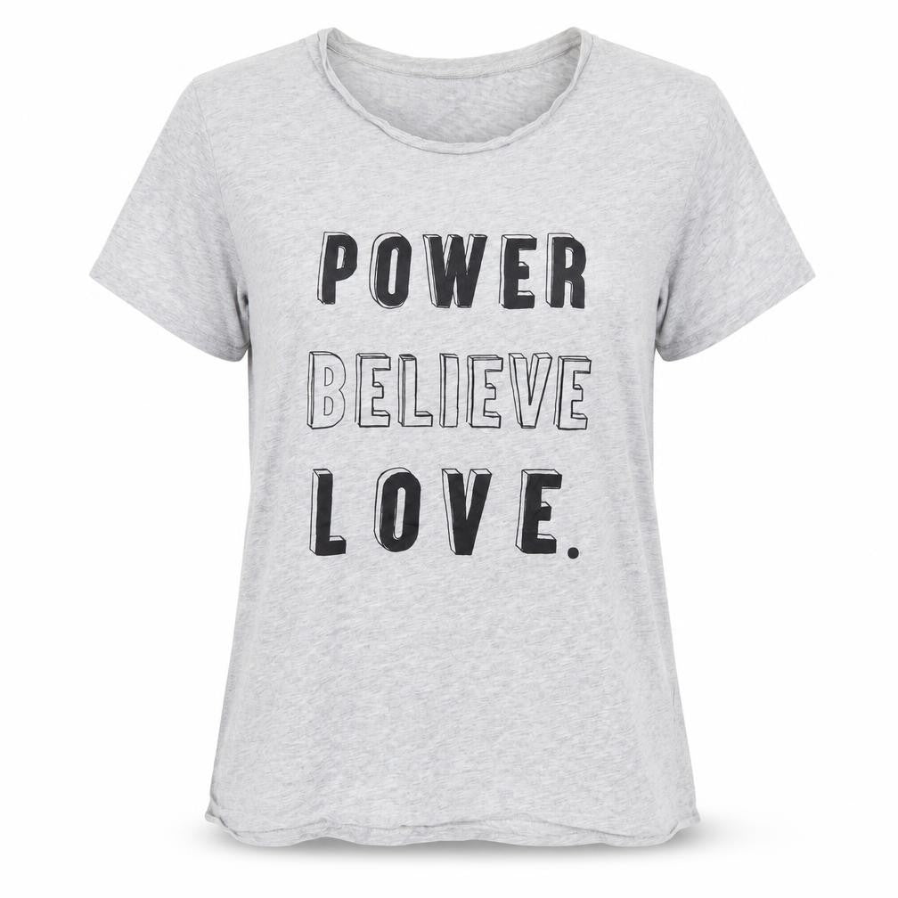 Marks & Spencer Womens Grey  100% Cotton Basic T-Shirt Size M Round Neck - Slogan