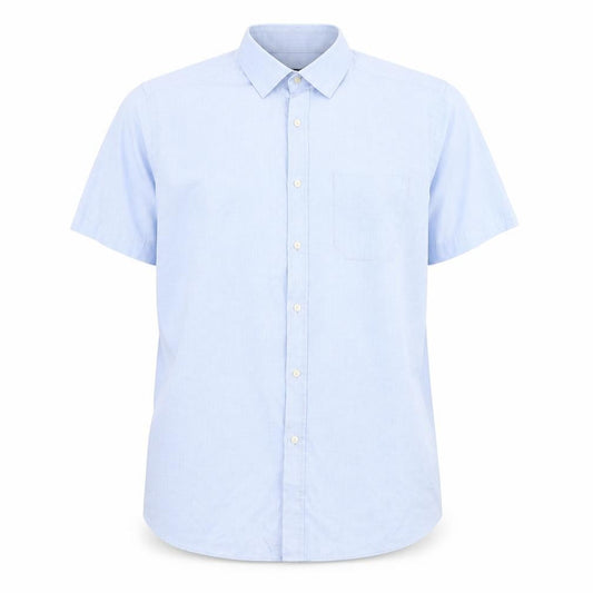 Debenhams Mens Blue  Polyester  Button-Up Size S Collared Button