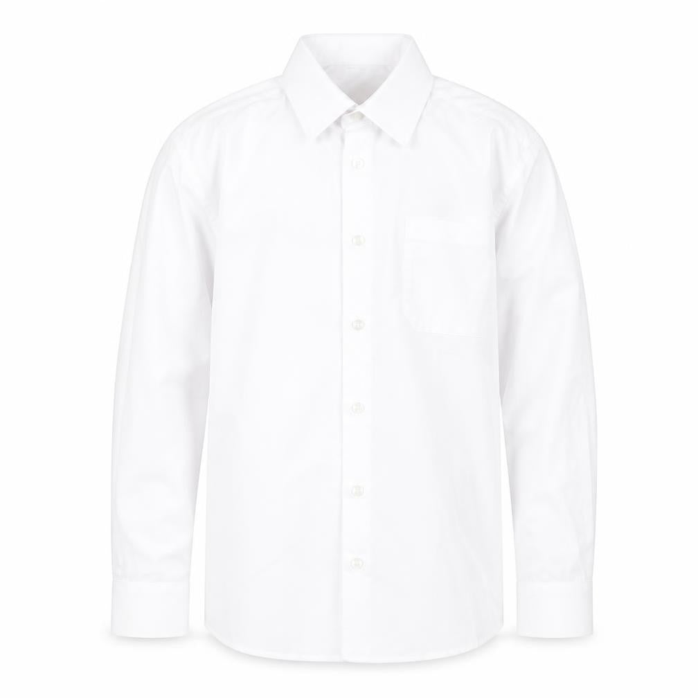 George Boys White  Polyester Basic Button-Up Size 10-11 Years Collared Button - School