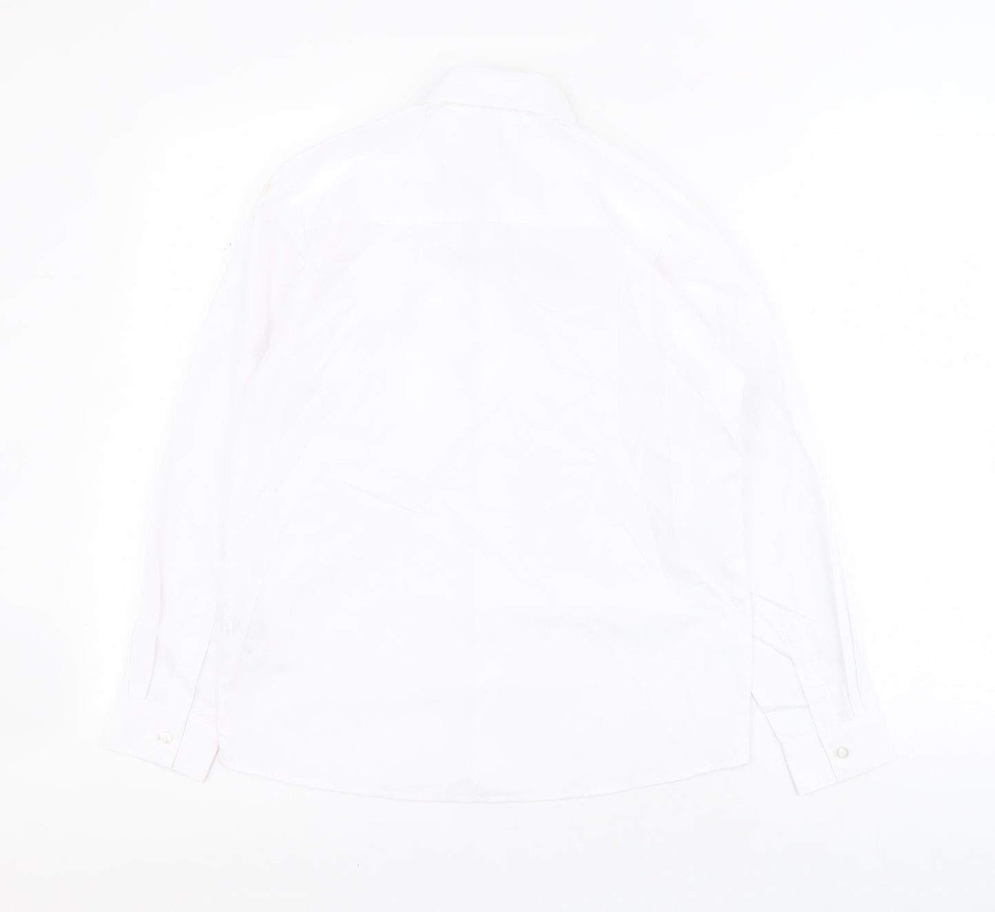 George Boys White  Polyester Basic Button-Up Size 10-11 Years Collared Button - School