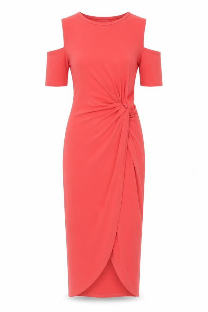 WalG Womens Red  Polyester Bodycon  Size S  Round Neck Pullover