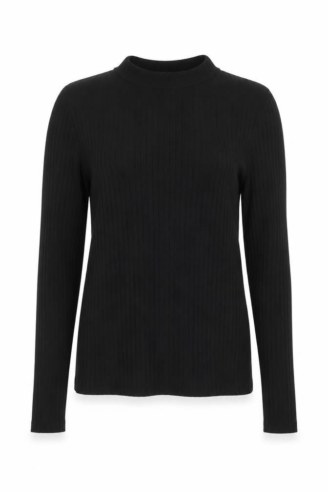 River Island Womens Black Crew Neck  Cotton Pullover Jumper Size 8