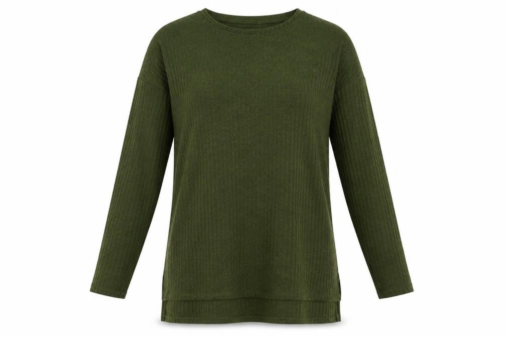 Matalan Womens Green  Polyester Tunic T-Shirt Size 8 Crew Neck