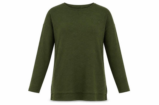 Matalan Womens Green  Polyester Tunic T-Shirt Size 8 Crew Neck