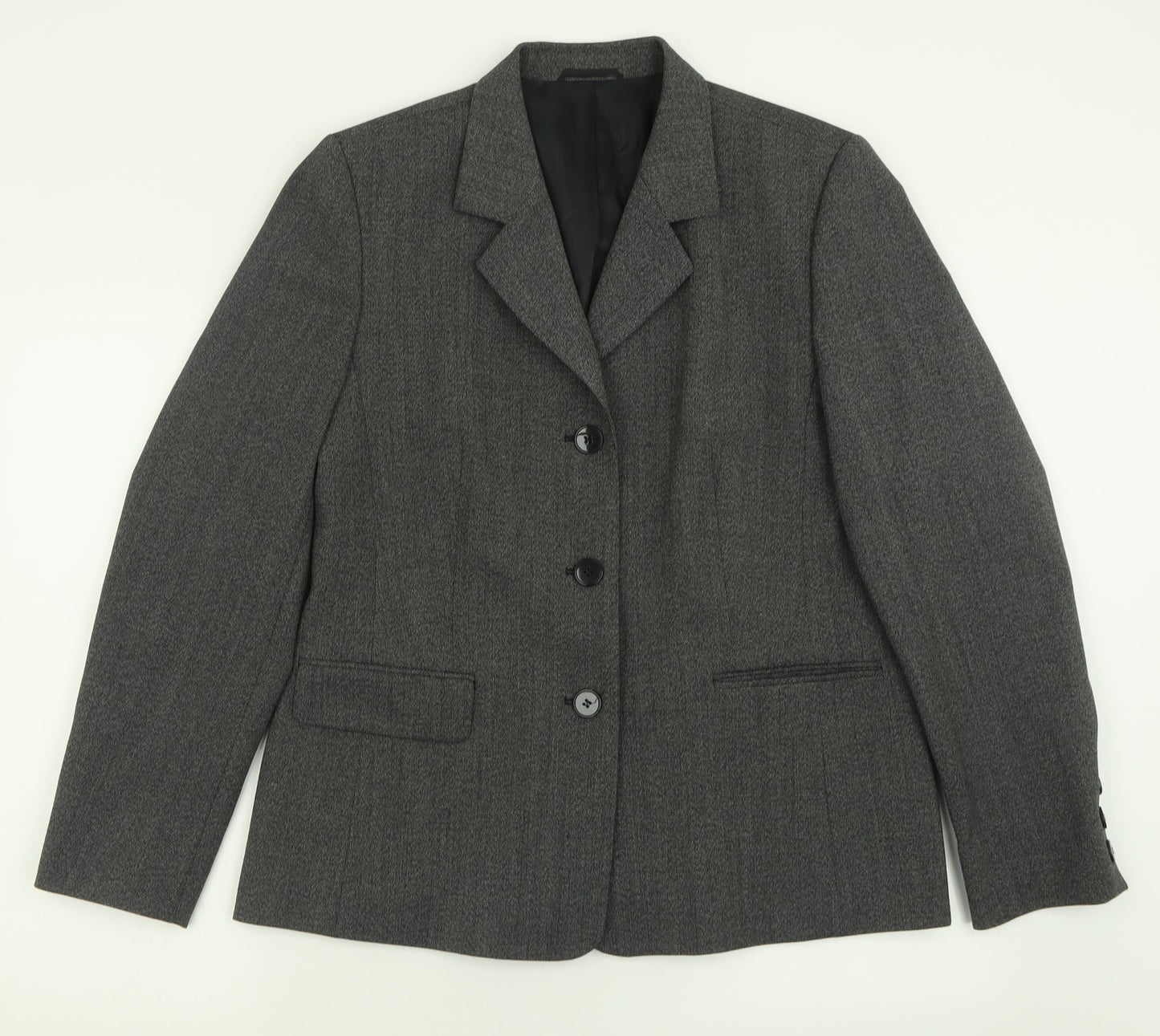 Your 6th Sense Womens Grey  Polyester Jacket Suit Jacket Size 14