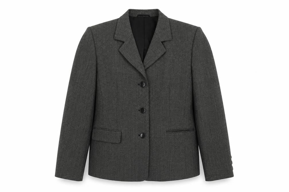 Your 6th Sense Womens Grey  Polyester Jacket Suit Jacket Size 14