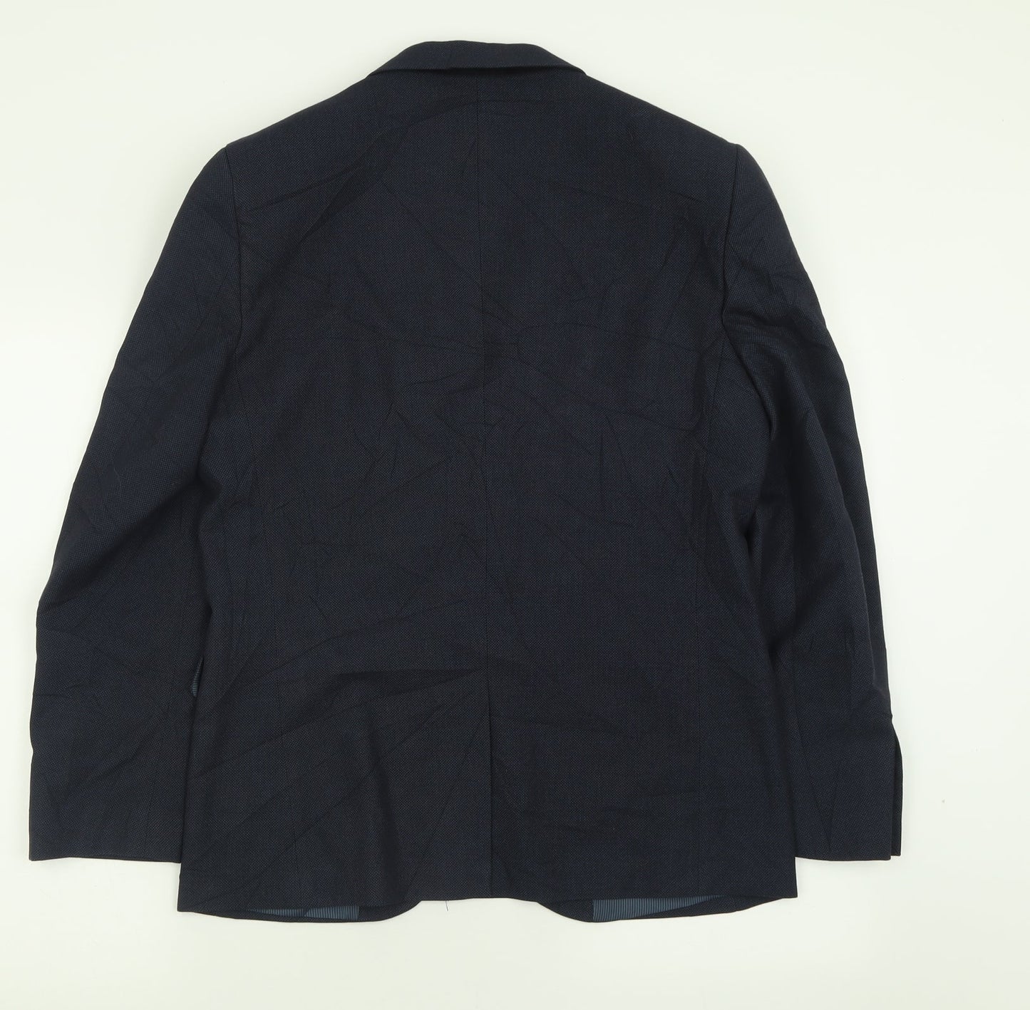 NEXT Mens Blue  Polyester Jacket Suit Jacket Size 40