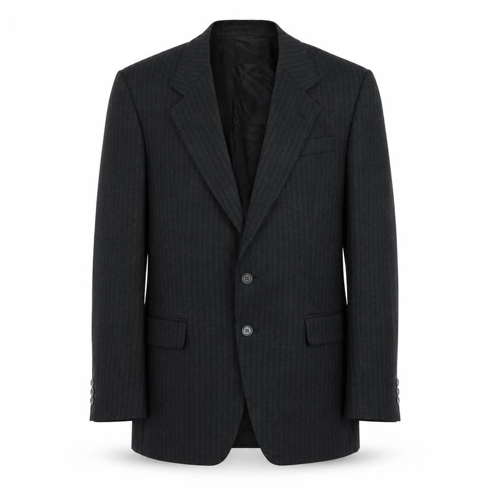 Michael Stewart Mens Black  Acetate Jacket Suit Jacket Size 40