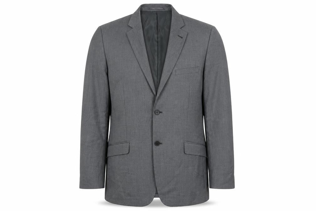 Charlton Gray Mens Grey  Polyester Jacket Suit Jacket Size 44