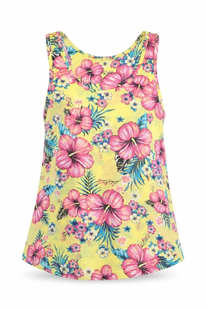 Atmosphere Womens Multicoloured Floral Polyester Camisole Tank Size 10 Scoop Neck
