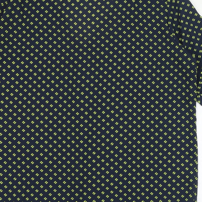 JACOUELINE de YONG Womens Black Geometric Polyester Basic Blouse Size 10 V-Neck
