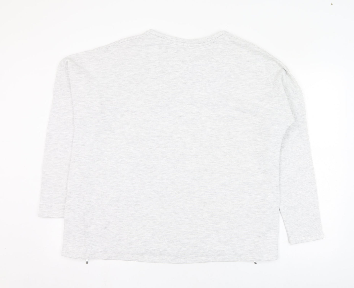 Marks and Spencer Womens Grey  Cotton Pullover Sweatshirt Size 16  Pullover