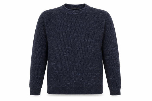 George Mens Blue Crew Neck  Acrylic Pullover Jumper Size M