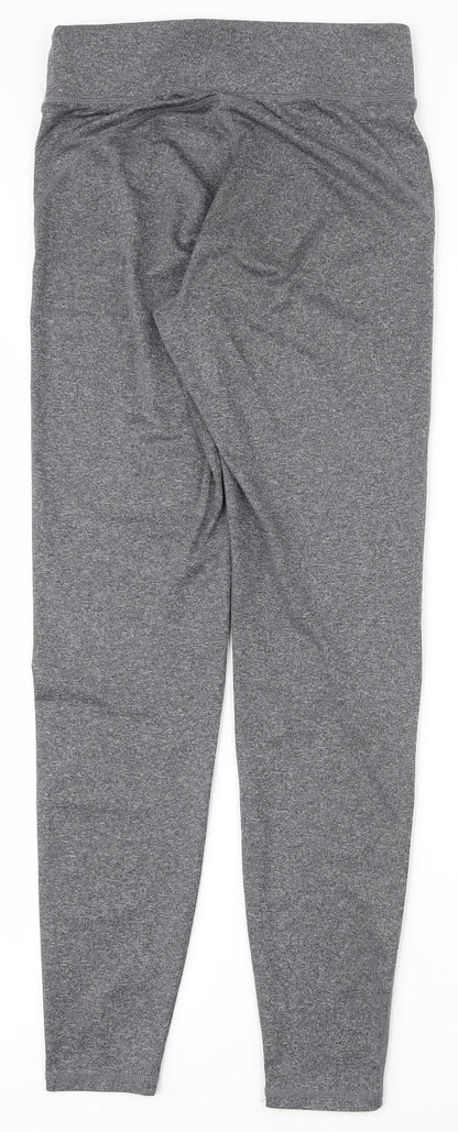 F&F Womens Grey  Polyester Compression Leggings Size 6 L26.5 in Regular Pullover