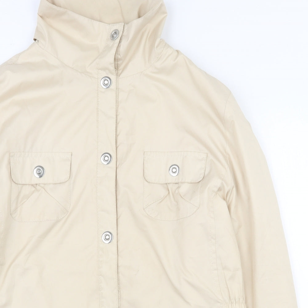 Dunnes Stores Womens Beige   Jacket  Size 10  Snap