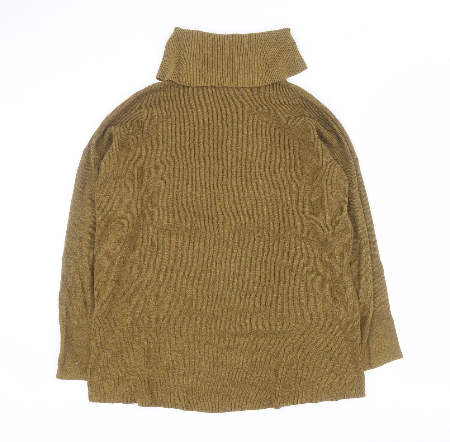 Warehouse Womens Green Roll Neck  Viscose Pullover Jumper Size 6