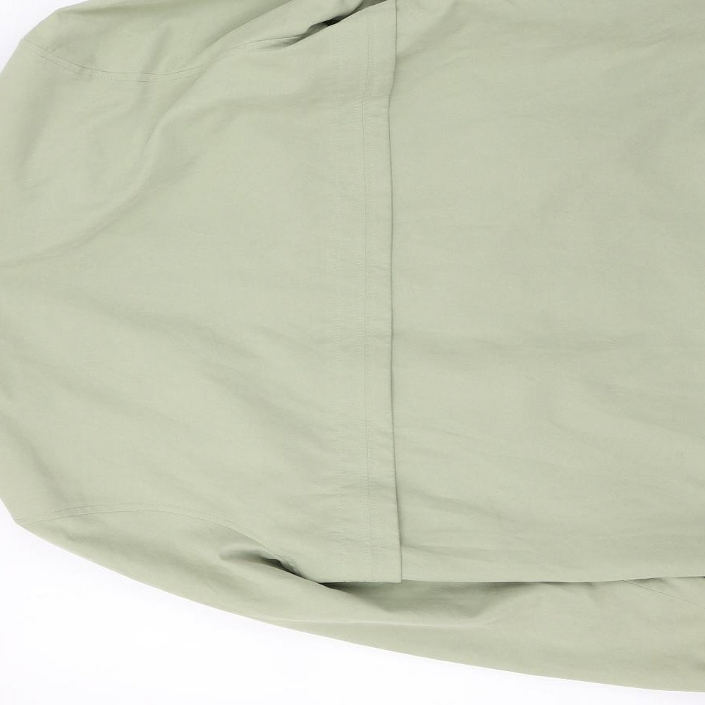 Image Creation Womens Green   Trench Coat Coat Size 12  Zip