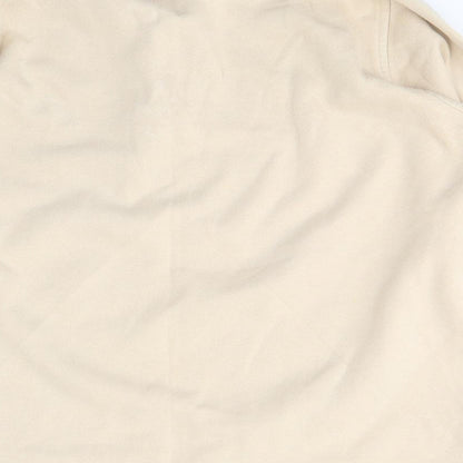 EWM Womens Beige  Cotton Pullover Sweatshirt Size 14  Pullover